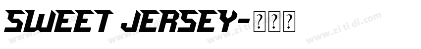 Sweet Jersey字体转换